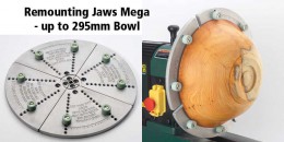 Record Power 62377 Remounting Jaws Mega - Up to 295 mm Bowl £69.99